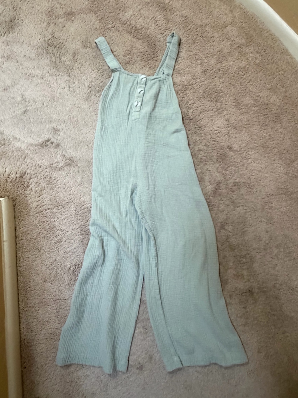 Zara Light Sage Linen-Blend Jumpsuit